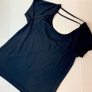 Champion scoop neck workout top black S